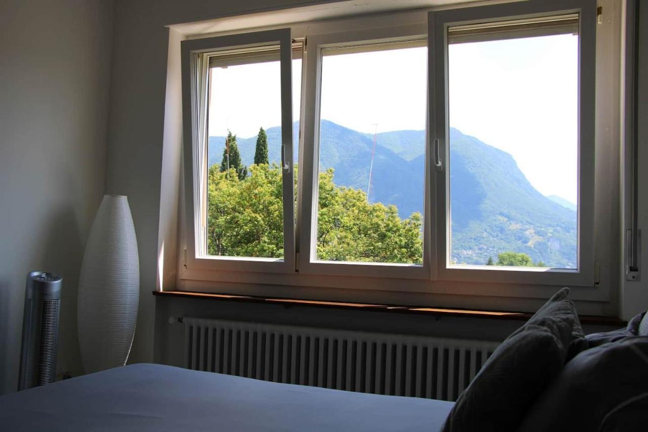 New & Modern Apartment With Beautiful Lake View! Lugano Esterno foto