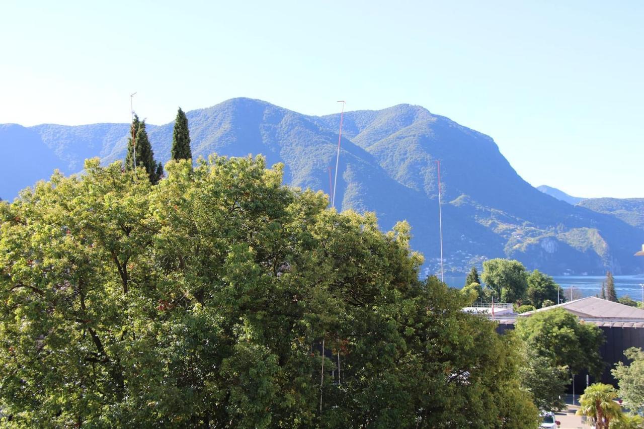 New & Modern Apartment With Beautiful Lake View! Lugano Esterno foto